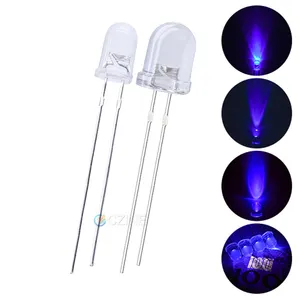 Uv Led Diodes Czinelight Gratis Gratis Monster Uv Led 3Mm 5Mm 8Mm 10Mm Paars 365nm 395nm lijm Emitting Led Lamp Led 0.06W,0.06W 30