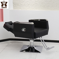 Kursi Barber Heavy Duty Hidrolik Reclining Berbahan Kulit PU dengan Sandaran Kepala, Kursi Styling Rambut untuk Barbershop dan Salon Kecantikan