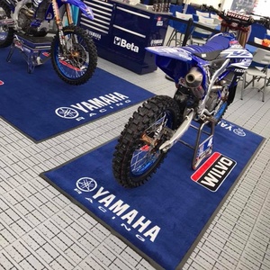 Welcome Mat Custom Logo Anti-Slip Rubber Backing Bike Motocross Pit Mats