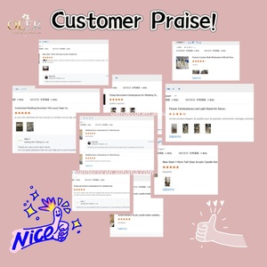 Portacandele Moderni in Acrilico Trasparente Personalizzati OLER, Supporti per Candele per Matrimoni, Feste, Decorazioni per la Casa, Accessori per Decorazioni da Tavolo - Product Image 2
