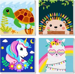 Kit Pittura a Numeri Gattino Strega Nera, Arte Tradizionale Animale Fai-da-Te per Halloween, Decorazione Murale Ecologica per Bambini e Casa - Product Image 4