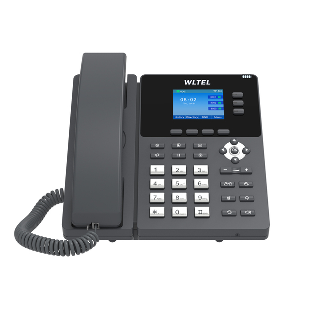 Enterprise-Class Factory-Sealed SIP VoIP Phone 2.4" Color Screen 6-Party Audio Conference DSS Key for Business Use IP Network