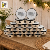 Tambourin rustique personnalisé de 4 pouces pour mariage, avec impression de slogan sur mesure, tambour à main en bois, cadeau de fête de jardin, vente en gros