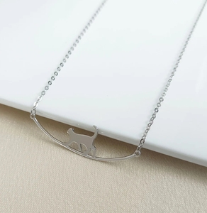 Joyería Loveher, collar <span class=keywords><strong>de</strong></span> gatito delicado a la moda <span class=keywords><strong>de</strong></span> lujo, regalos <span class=keywords><strong>de</strong></span> <span class=keywords><strong>Navidad</strong></span>, latón plateado 925, no es fácil <span class=keywords><strong>de</strong></span> desvanecer - Product Image 4