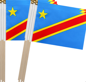 Banderas de mano de madera al por mayor de las Islas <span class=keywords><strong>Comoras</strong></span>, decoración de banderas de palo para eventos con impresión Digital - Product Image 2