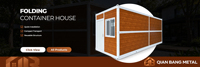 Maison conteneur modulaire pliable pour projets d'infrastructure : conception flexible, installation pratique