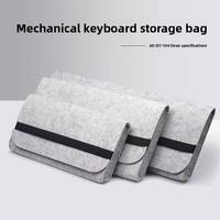 Sac de rangement pour clavier mécanique, housse de protection en feutre, organisateur pour claviers 60/87/104 touches, anti-poussière, portable, design sac à main, pour voiture