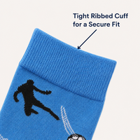 Chaussettes de sport à motif jacquard, antidérapantes, absorbant la transpiration, anti-frottement, sur le thème du football, pour les fans de football, vente en gros