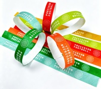 Bracelet personnalisé en papier synthétique Tyvek holographique, imperméable et indéchirable, pour le contrôle d'accès et l'identification dans les parcs d'attractions et les concerts