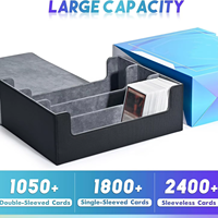 Boîte de rangement pour cartes TCG compatible avec Magic the Gathering et Yugioh, 3 rangées, pour plus de 1800 cartes