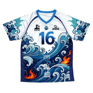 Nuevos Conjuntos de Uniformes de Voleibol, Camisetas Deportivas Transpirables, Impresión por Transferencia de Calor, Color y Diseño Personalizados, Alta Calidad, Unisex - Product Image 4