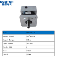 Gearbox planet tepat tinggi untuk NEMA 34 Stepper Motor 86XG03-100 torsi besar 80-120NM SUMTOR