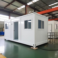 Rumah Kontainer Prefabrikasi Portabel 20ft, Kabin Modular, Dapur, Rumah Kantor, Hotel, Ramah Lingkungan, Kontainer Flat Pack, Baja Galvanis