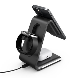 Support de <span class=keywords><strong>charge</strong></span> sans fil magnétique 3-en-1, station de <span class=keywords><strong>charge</strong></span> sans fil compatible avec iPhone, <span class=keywords><strong>Apple</strong></span> Watch, AirPods - Product Image 3