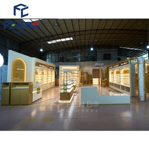 Chất lượng cao sản phẩm chăm sóc da sơn móng tay bán lẻ tủ trưng bày LED chiếu sáng tường gỗ <span class=keywords><strong>Showcase</strong></span> đồ nội thất cho cửa hàng làm móng tay - Product Image 6