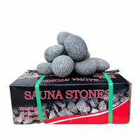 Batu Sauna Oval Ramah Lingkungan Anti Retak dari Batu Basalt untuk Sauna dan Spa Air Panas
