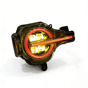 Faro Delantero LED RGB de 4 Lentes <span class=keywords><strong>Amarillo</strong></span> para <span class=keywords><strong>Ford</strong></span> <span class=keywords><strong>Bronco</strong></span> 2021-2025, Actualización de Faro Delantero LED, Accesorios de Luz Delantera - Product Image 1
