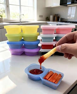 <span class=keywords><strong>2025</strong></span> cuten Silicone Sauce <span class=keywords><strong>container</strong></span> 4.25oz Snack Hộp Ăn Trưa thiết kế mới cho thuận tiện lưu trữ và phần kiểm soát - Product Image 3