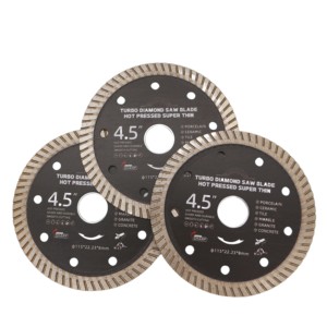 Disco de Sierra Turbo de Corte Rápido de 4.5 Pulgadas (<span class=keywords><strong>115</strong></span> <span class=keywords><strong>mm</strong></span>) para Granito, Mármol, Cuarzo y Cerámica, Rendimiento de Corte Superior y Larga Duración - Product Image 1