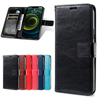 Kompatibel untuk 13 Redmi Note 14 K80 Flip-Style TPU Leather Phone Case Warna Solid Desain Polos Tahan Guncangan