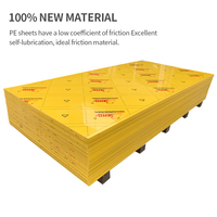 Feuille de plastique HDPE jaune 10 mm, résistance aux chocs, extrudée, tailles personnalisables, découpe sur mesure pour le traitement mécanique, en stock
