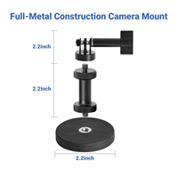 Support magnétique pour caméra d'action, fixation rapide pour voiture, compatible DJI Action GoPro Max Hero 13