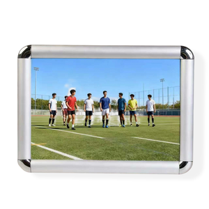 Cadre à encliquetage en aluminium, présentoir d'affichage de poster ouvert, design arrondi de 25 mm pour la promotion au détail et les panneaux d'<span class=keywords><strong>annonce</strong></span> de bureau - Product Image 1