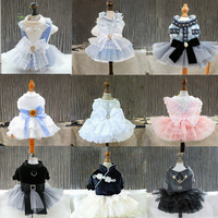 Robes de princesse en polyester à sequins et dentelle pour chiens et chats, plusieurs styles, taille XS, pour anniversaire et mariage