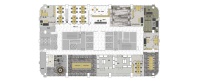 Aménagement intérieur de bureau : îlot central, zones de travail ouvertes, bureaux, salles privées, salles de réunion, mobilier commercial, plan d'aménagement