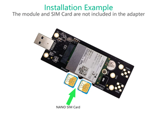 Bộ Chuyển Đổi M2U201 NGFF(M.2) Sang USB 3.0 Với Khe Cắm Thẻ NANO SIM Kép Cho Mô Đun <span class=keywords><strong>3G</strong></span>/4G/5G - Product Image 6