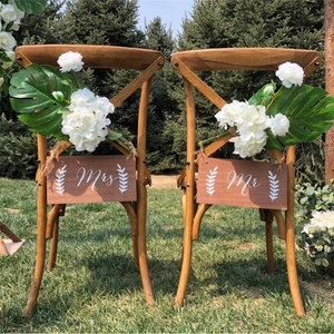 ET193 Accessoires de Mariage Chaise Déco Décor <span class=keywords><strong>Fleurs</strong></span> de Rose Poussière Chaise de Mariage Artificielle Dos Fleur Pour Événements Chaise de Mariage - Product Image 3