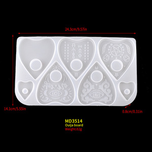 Mystérieux Moules en résine pour planche <span class=keywords><strong>Ouija</strong></span> et planchette Moules gothiques en silicone pour <span class=keywords><strong>jeu</strong></span> de société <span class=keywords><strong>Ouija</strong></span> - Product Image 6