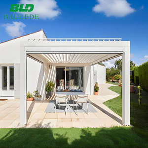 Pergola Bioclimatique en Aluminium en Gros Usine Système 8x4 5x5 Taille OEM Électrique Étanche Abri Extérieur <span class=keywords><strong>5x4</strong></span> Pergola de Jardin - Product Image 5
