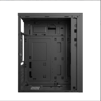 Boîtier de PC de bureau compact pour entreprise M7 SPCC avec panneau latéral en acrylique non transparent, compatible avec les cartes mères ATX, M-ATX, Mini-ITX, pour le bureau et la maison