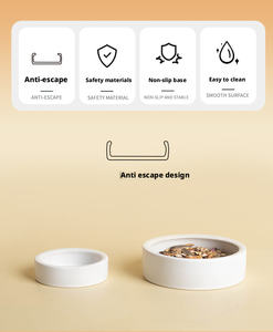 ชามอาหารสัตว์เลื้อยคลานแบบเซรามิกทรงกลม กันน้ำ กันลื่น ป้องกันหนอนหนี สำหรับกิ้งก่า ตุ๊กแก - Product Image 3