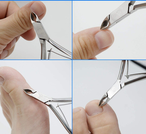 Coupe-cuticules personnalisé en acier inoxydable, coupe-ongles pour doigts et orteils, outil professionnel de manucure et pédicure - Product Image 4