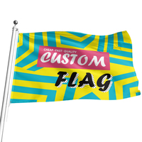 Produit promotionnel publicité bonne qualité étoile simple double face drapeaux personnalisés, bannières avec 2 œillets