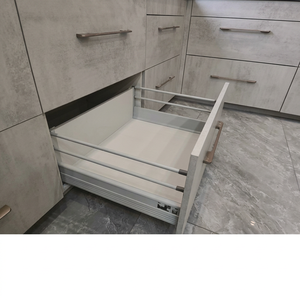Durable 199 Soft Closing Round Steel Box <b>Slide</b> Soft Closing Technology Modern Kitchen Bathroom Bedroom Dining Cabinet <b>Drawers</b> - Product Image 1