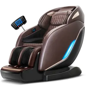 Leercon-fauteuil de Massage vocal AI 4d, produit de luxe, haut de gamme, avec mollet, éclairage LED extérieur