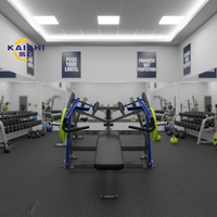 KAISHI Machine de musculation professionnelle à charge libre réglable en acier pour presse à pectoraux sur banc plat, équipement de gym pour la musculation et l'entraînement de force