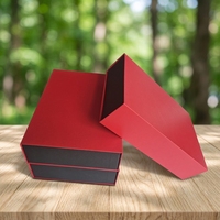 Boîte cadeau personnalisable en forme de livre avec fermeture magnétique et finition mate, doublure en mousse - Accepte les commandes personnalisées