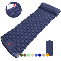 Matelas de camping gonflable d'extérieur léger, imperméable et portable pour une personne, idéal pour les voyages, la plage et les pique-niques