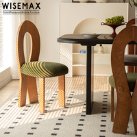 WISEMAX MÖBEL moderne Designer möbel grüner Samts toff Holzbeine Esszimmers tuhl Set Esszimmer möbel für Home Cafe