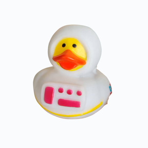 Pato de vinilo ecológico no tóxico con logotipo personalizado, juguete <span class=keywords><strong>para</strong></span> apretar, juego de chirrido, sonido de agua, pato de Doctor creativo <span class=keywords><strong>para</strong></span> <span class=keywords><strong>regalo</strong></span> promocional - Product Image 1