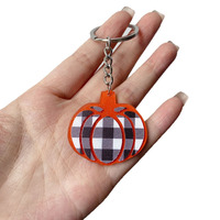 Llavero al por mayor de Halloween con brillo, calabaza, telaraña, calavera, de metal para llave de coche, recuerdo de fiesta, decoración, regalo