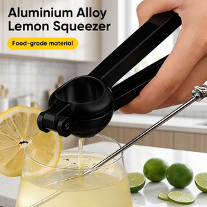 Presse-citron en aluminium de qualité alimentaire, poignée ergonomique, filtre à pulpe intégré, presse-agrumes manuelle, gadget de cuisine facile à nettoyer - Product Image 1