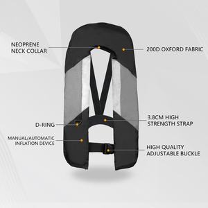 Chaleco Salvavidas Automático/Manual de 150N de Flotabilidad, Chaleco Salvavidas Inflable de un Solo Globo para Deportes Acuáticos - Product Image 1