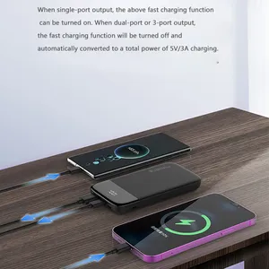 Power Bank Portátil, Batería <span class=keywords><strong>Externa</strong></span>, Powerbank para iPhone, <span class=keywords><strong>Xiaomi</strong></span>, Oneplus, Cargador VOOC, <span class=keywords><strong>10000mAh</strong></span>, 20W, 22,5 W - Product Image 3