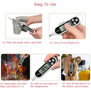 Pen Type Stainless Steel Food Thermometer, Probe for Cooking & Milk Temperature, Household Kitchen <b>Tool</b> - Product Image 4
