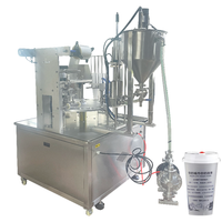 Machine à haute productivité, automatique, à 2 buses, contrôlée par PLC, électrique, à entraînement pneumatique, pour liquides visqueux, boissons, produits chimiques, eau pure, métaux